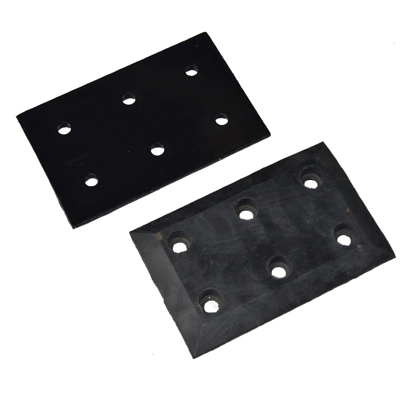 Pièces d\'attelles en métal en caoutchoucnoir pour chariot élévateur